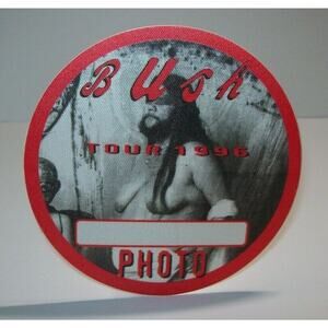 Bush Razorblade Suitcase Backstage Photo Pass Concert Tour Cloth Original 1996